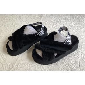 UGG Disco Cross Genuine Shearling Slide (Women) , Size 8M